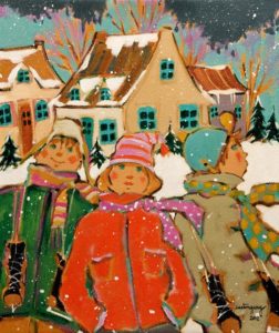 SOLD "Les Tremblay," by Claudette Castonguay 10 x 12 - acrylic $350 Unframed $475 in show frame