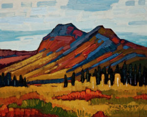 SOLD "Mount Chester Henderson, Yukon," by Nicholas Bott 8 x 10 - oil $990 Unframed $1165 in show frame