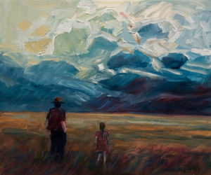 SOLD "Passing Storm," by Steve Coffey 10 x 12 - oil $790 Unframed $975 in show frame