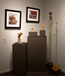 sculpture by Michael Hermesh, paintings by H. E. Kuckein
