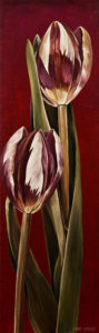 SOLD "Refined Lines B," by Linda Thompson 6 x 20 - acrylic $320 (thick canvas wrap without frame)