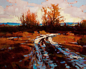 SOLD "Unforgotten Afternoon - Study," by Min Ma 8 x 10 - acrylic $670 Unframed $835 in show frame