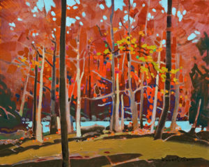 SOLD "Bright Counterpoint," by Robert Genn 16 x 20 - acrylic $7300 Unframed