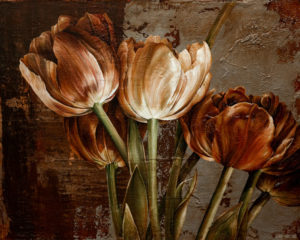 SOLD "Burnished Tones," by Linda Thompson 24 x 30 - acrylic $2200 in show frame $1740 Unframed (thick canvas wrap)