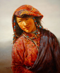  SOLD
"Colourful Veil," by Donna Zhang
30 x 36 – oil