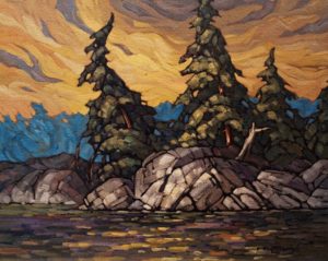  SOLD
"Evening on Lac Le Hache," by Phil Buytendorp
16 x 20 – oil
$1320 Framed