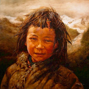 SOLD
"High Mountain Boy," by Donna Zhang
30 x 30 – oil