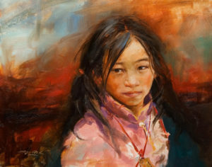  SOLD
"In Red," by Donna Zhang
16 x 20 – oil
$2400 Unframed