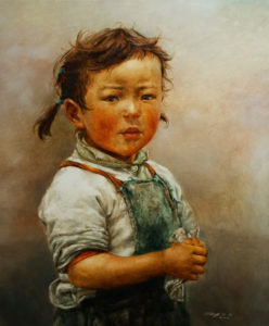  SOLD
"Little Handkerchief," by Donna Zhang
30 x 36 – oil
$6400 Custom framed
$6000 with standard frame
