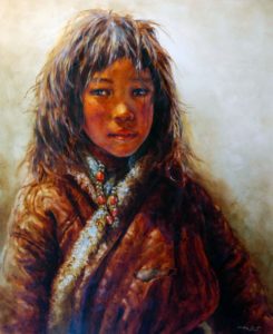 SOLD
"Nature's Child," by Donna Zhang
30 x 36 – oil