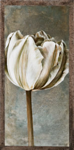 SOLD "Neutrals Chalk," by Linda Thompson 6 x 12 - acrylic $180 Unframed $330 in show frame