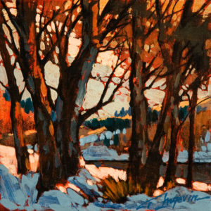 SOLD "New Study I," by David Langevin 6 x 6 - acrylic $420 in artist's frame
