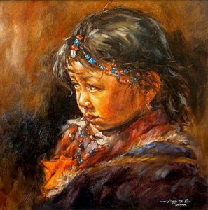 SOLD
"The Plateau Girl," by Donna Zhang
24 x 24 – oil