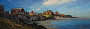  SOLD
"A Sense of Community," by Phil Buytendorp
12 x 36 – oil
$1440 Unframed