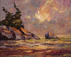  SOLD
"Slippery Rock," by Phil Buytendorp
10 x 12 – oil
$710 Framed