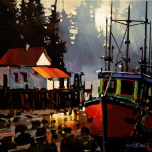 SOLD "Soft Reflections," by Michael O'Toole 12 x 12 - acrylic $720 Unframed $935 in show frame