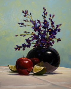 SOLD "Le Vaso Nero (The Black Vase)," by Renato Muccillo 16 x 20 - oil on panel $2750 Framed