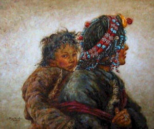 SOLD
"Always with Mom," by Donna Zhang
30 x 36 – oil