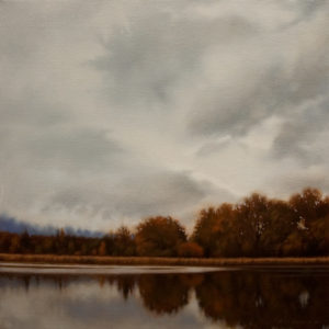 SOLD "Autumn on the Marsh," by Ray Ward 12 x 12 - oil $960 Framed