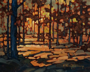 SOLD "Autumn Stroll," by Phil Buytendorp 8 x 10 - oil $430 Unframed $595 with Show frame