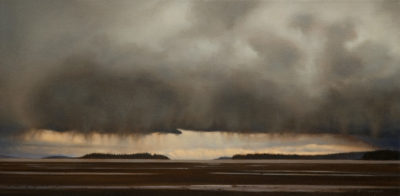 SOLD "Break on the Horizon," by Ray Ward 10 x 20 - oil $1230 in show frame $1200 in standard frame