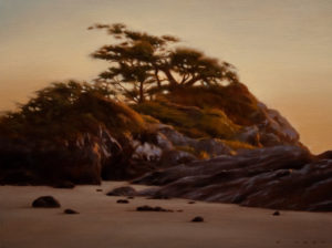 SOLD "Coastal Evening Harmony," by Ray Ward 9 x 12 - oil $865 Framed