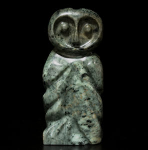 SOLD "First Flight (Owlet)," by Marilyn Armitage Brazilian soapstone 9 1/4" (H) $510