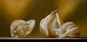 SOLD "Ghost Riders," by Mickie Acierno 15 x 30 - oil $2475 Unframed $3225 with Show frame