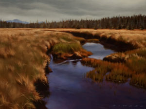 SOLD "Hansen Meadows in May," by Ray Ward 9 x 12 - oil $865 in show frame $825 in standard frame