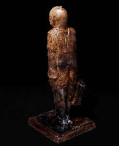 SOLD "Icarus in Later Years," by Michael Hermesh 3 x 3 x 7 - ceramic $600