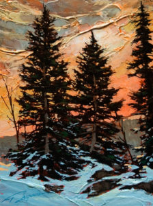SOLD "I Think We Should," by David Langevin 9 x 12 - acrylic $755 Framed