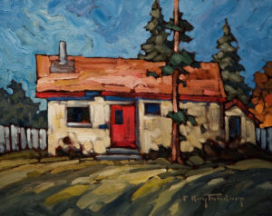 SOLD "Red Trim," by Phil Buytendorp 8 x 10 - oil $430 Unframed $595 with Show frame