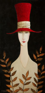 SOLD "Sara's Garden," by Danny McBride 12 x 24 - acrylic $1800 (thick canvas wrap without frame) $2060 with Show frame