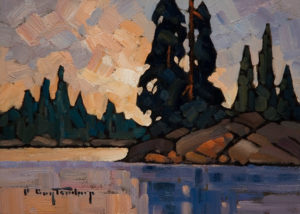 SOLD "Upon Reflection," by Phil Buytendorp 5 x 7 - oil $565 Framed $415 Unframed