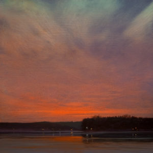 SOLD "Western Shore (Study)," by Renato Muccillo 8 x 8 - oil $1175 Framed