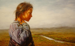 SOLD "Quiet River" by Donna Zhang 30 x 48 - oil $7815 Framed ($9180 with custom show frame)