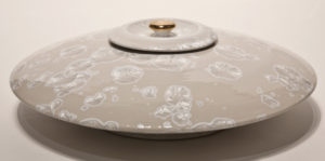  SOLD
Lidded vessel (BB-3473) by Bill Boyd
crystalline-glaze ceramic – 17" x 5 1/2"
$1400