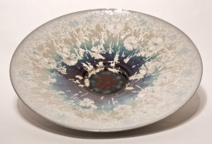  SOLD
Wall-hang bowl (BB-3475) by Bill Boyd
crystalline-glaze ceramic – 19"
$950