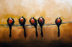  SOLD
"Birds of a Feather"
 by Harold Braul
20 x 30 – oil
$1140 Unframed