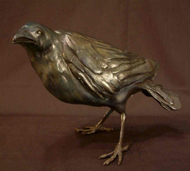 Crow - "Standing Tall" Bronze - 8" high No. 1 of edition of 25 - $2,200 - SOLD