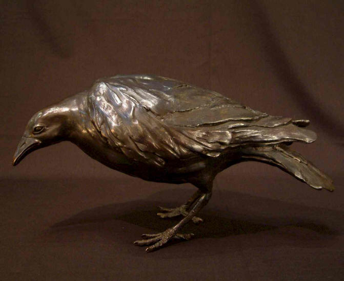 Crow - "Hanging Out" Bronze - 7" high No. 1 of edition of 25 - $2,200 - SOLD