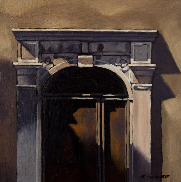 SOLD "Doorway, St. Paul de Vence" 6 x 6 - oil $450 Framed