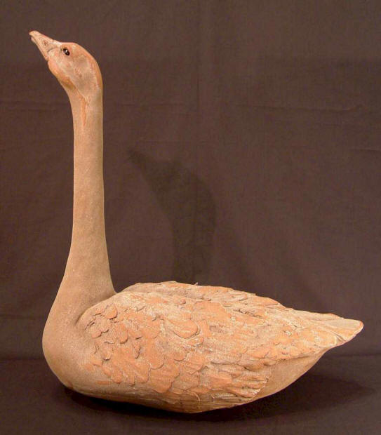 SOLD "Goose" Original Fired Clay - 21" high $900