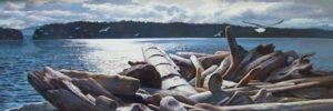 SOLD
"Piled by Winter's Tides"
by Paul Grignon
12 x 34 – acrylic
$2700 Framed