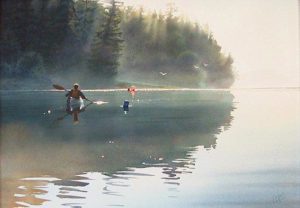 SOLD
"Quiet Dawn" by Carol Evans
20 x 28 – watercolour
$8350 Framed
