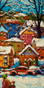 SOLD "After It Snows," by Rod Charlesworth 4 x 8 - oil $475 Unframed $600 in show frame