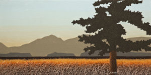 SOLD "After the Dawn," by Ken Kirkby 10 x 20 - oil $600 Unframed $770 in show frame