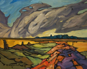 SOLD "Changing Horizon," by Phil Buytendorp 8 x 10 - oil $570 Unframed $780 in show frame