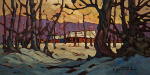 SOLD "Chilcotin Sheds," by Phil Buytendorp 8 x 16 - oil $800 Unframed $1050 in show frame