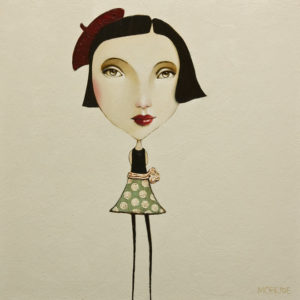 SOLD "The Pixie Series: Coco," by Danny McBride 12 x 12 - acrylic $600 (panel with 1 1/2" edging) $775 in show frame